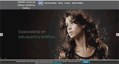 Desktop Screenshot of centrodeesteticaadonis.com