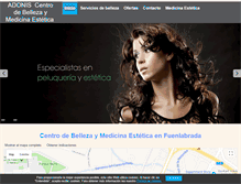 Tablet Screenshot of centrodeesteticaadonis.com